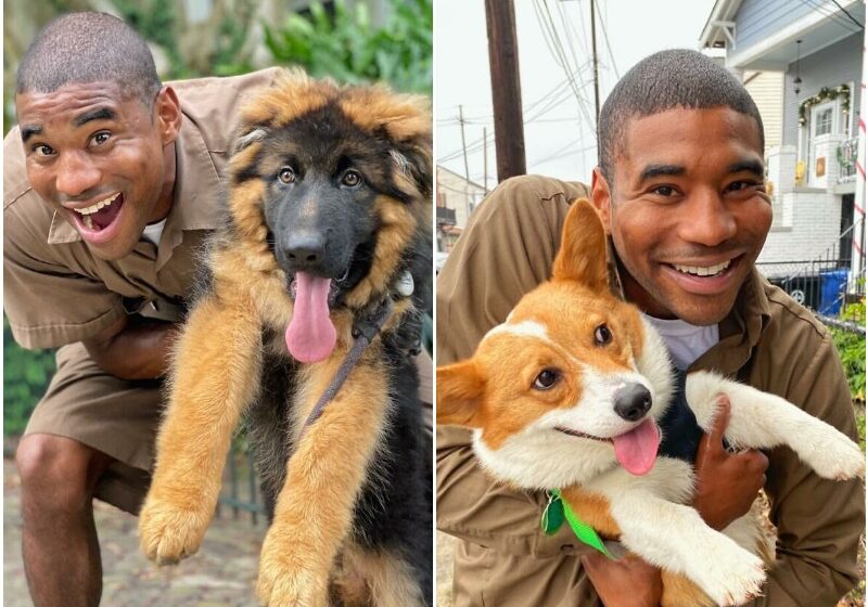  UPS Driver Posts The Adorable Dogs He Meets On Routes